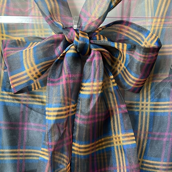 NWT gorgeous ruffle sleeve sheer shirt by Current Air for Anthropologie - Picture 9 of 11